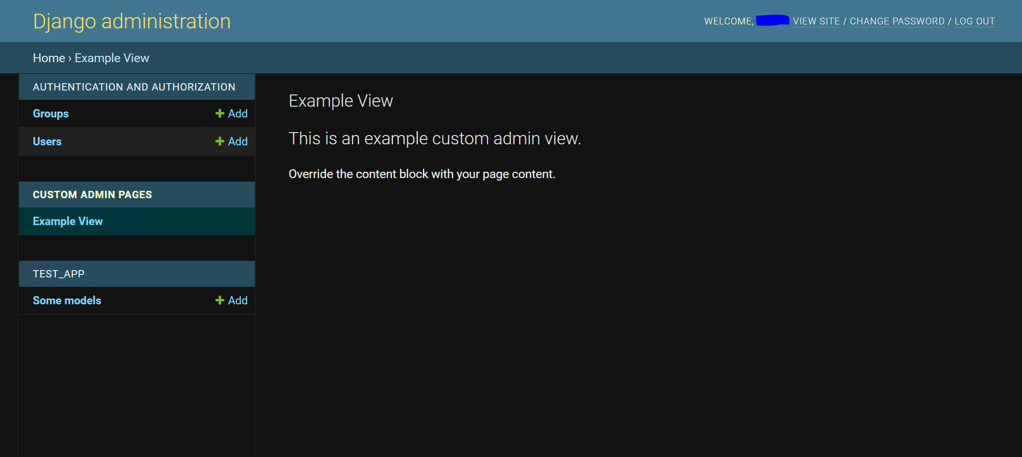 Example View